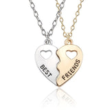 Best Friend Necklace Women Crystal Heart Tai Chi Crown Best Friends Forever Necklaces Pendants Friendship BFF Jewelry Collier